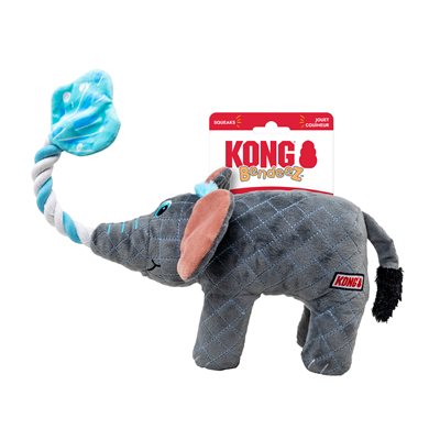 Kong Jouet en Peluche "Bendeez" Éléphant Grand