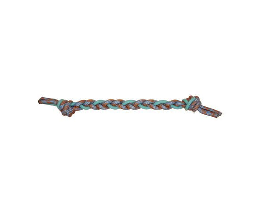 Bud'z Jouet De Corde Flottante Pour Chien - Tresse Avec Noeuds, Orange Et Bleu 48cm