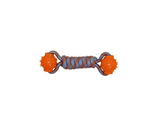 Bud'z Jouet De Corde Flottante Pour Chien - Haltère, Orange Et Bleu 24cm