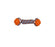 Bud'z Jouet De Corde Flottante Pour Chien - Haltère, Orange Et Bleu 24cm