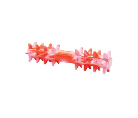 Bud'z Jouet En Caoutchouc Pour Chien - Bâton à Piques, Rouge Et Rose 20cm