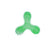 Bud'z Jouet En Caoutchouc Lumineux Pour Chien - Triskel à Pointes, Vert 16cm