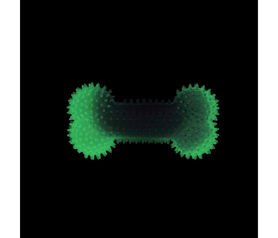 Bud'z Jouet En Caoutchouc Lumineux Pour Chien - Os à Pointes, Mauve 15.5cm
