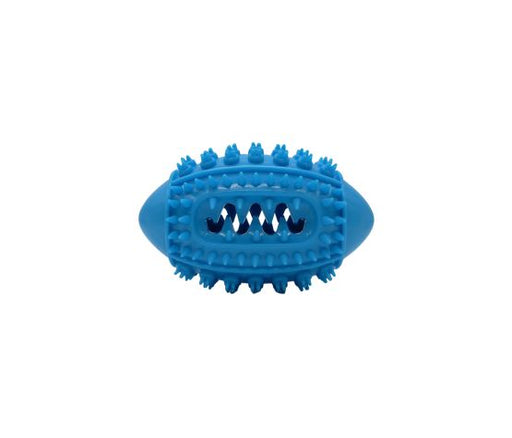 Bud'z Jouet En Caoutchouc Pour Chien - Ballon De Football, Bleu 15cm
