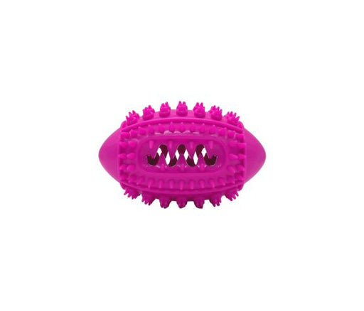 Bud'z Jouet En Caoutchouc Pour Chien - Ballon De Football, Rose 15cm