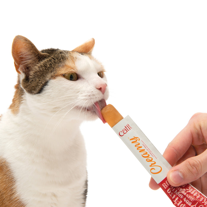 Catit Creamy – Régals Crémeux, Poulet & Crevettes, Paquet De 12