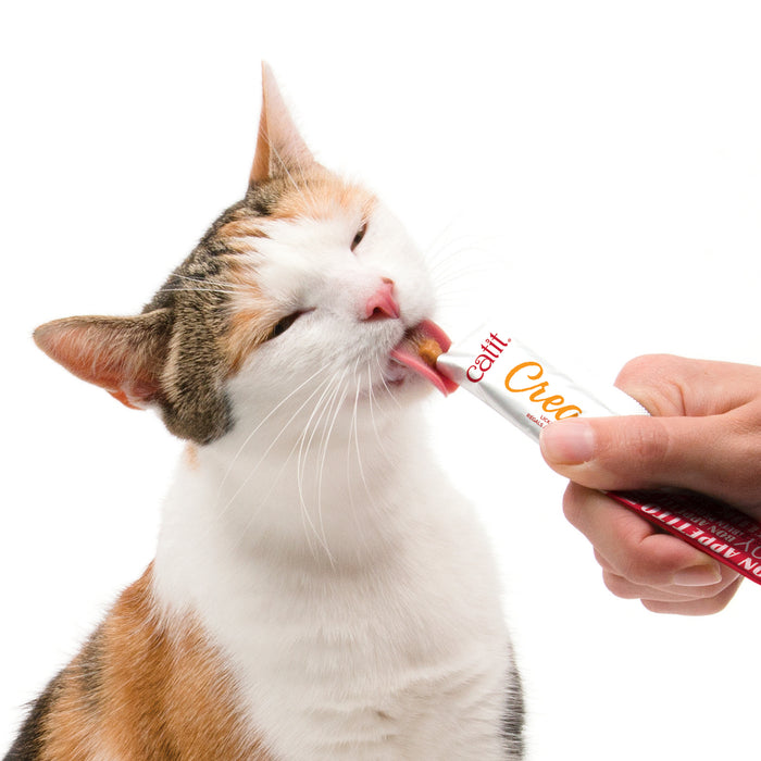 Catit Creamy – Régals Crémeux, Poulet & Crevettes, Paquet De 12