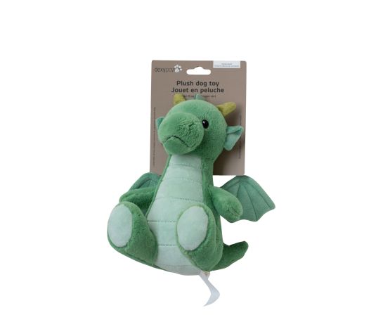 Dexypaws Jouet En Peluche Pour Chien - Dragon Vert, Grand 8"