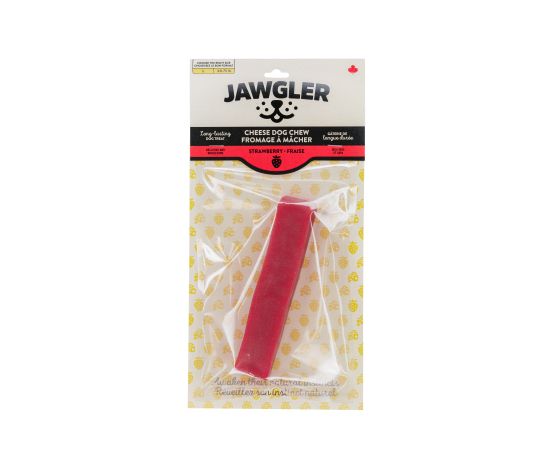 Jawgler Gâterie De Fromage à Mâcher - Fraise, Grand 130g