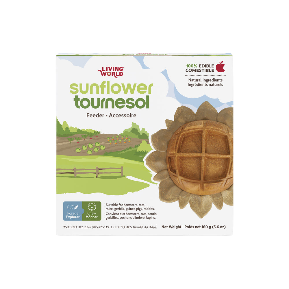 Living World – Accessoire de nourrissage comestible, Tournesol, orange, 160 g