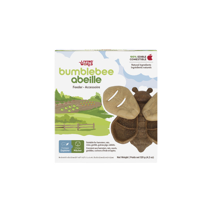 Living World – Accessoire de nourrissage comestible, Abeille, brun, 120 g