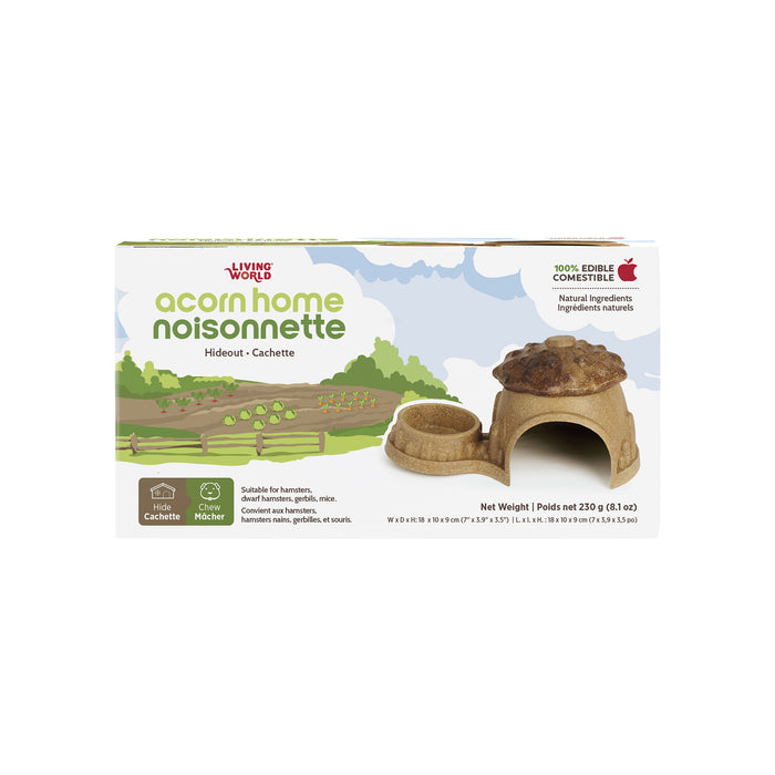 Living World – Cachette comestible, Noisonnette, brune, 230 g