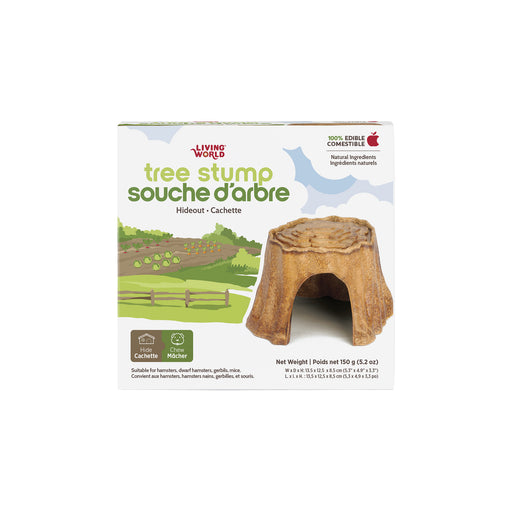 Living World – Cachette comestible, Souche d’arbre, brune, 150 g