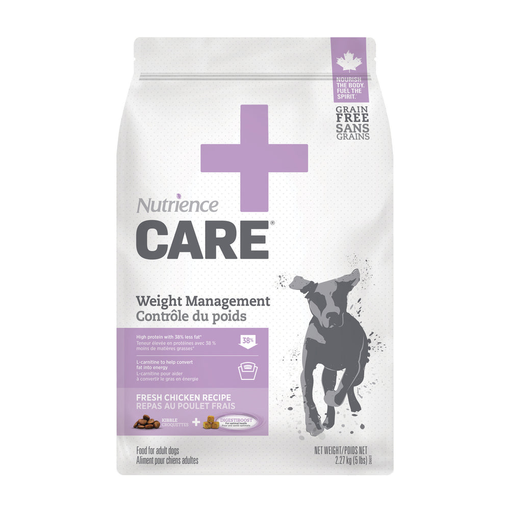 Nutrience care contrôle de poids nourriture pour chien (produit du Quebec)
