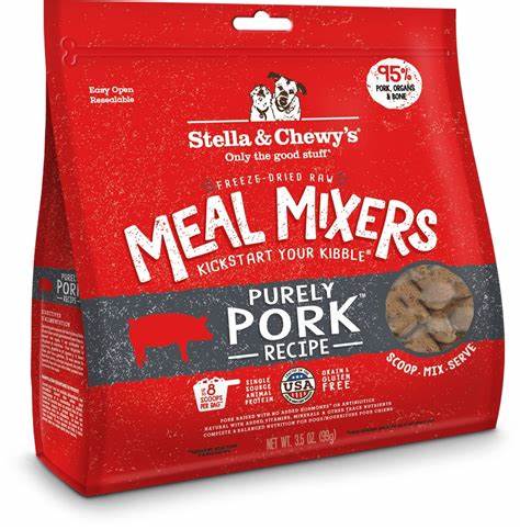 Stella & chewy's mixer de repas au porc nourriture pour chiens 18 oz