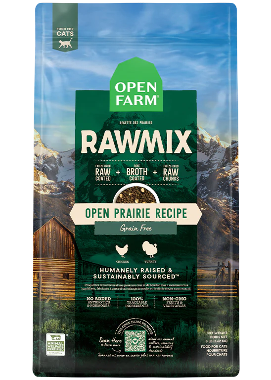 Open Prairie sans grains RawMix nourriture pour chats