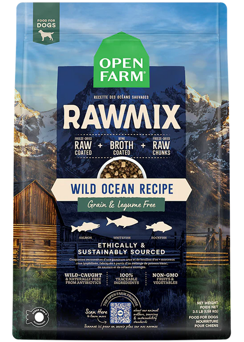 Open farm RawMix Wild Ocean sans grains pour chiens