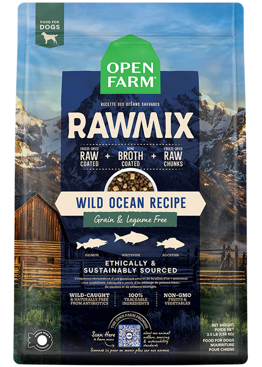 Open farm RawMix Wild Ocean sans grains pour chiens