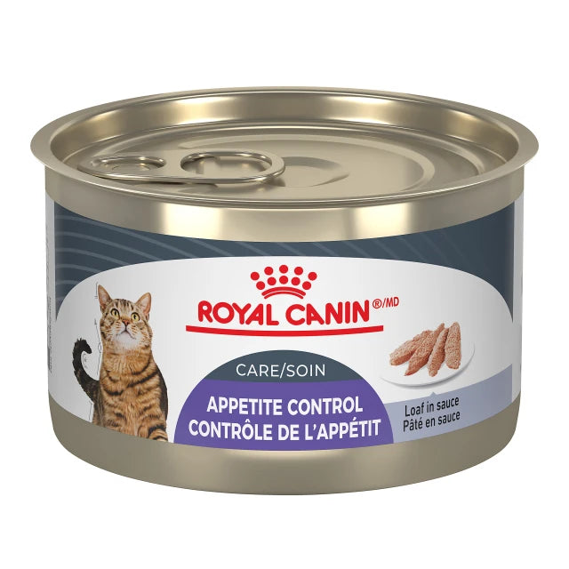 ROYAL CANIN SOIN CONTRÔLE DE L'APPÉTIT PÂTÉ EN SAUCE – nourriture en conserve pour chats, 145 g, (5.1 oz)