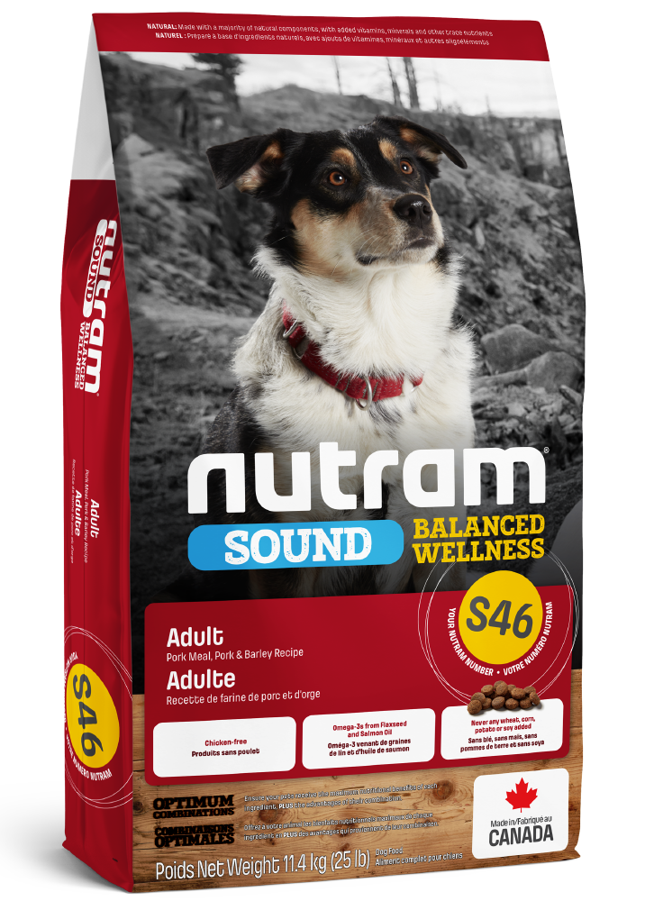 Nutram nourriture S46 Sound Balanced Wellness pour chiens adultes