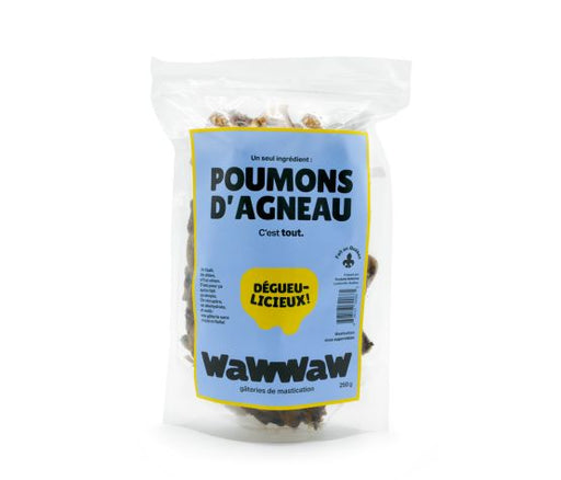 Wawwaw Poumons D'agneau Pour Chien, En Sac De 250g