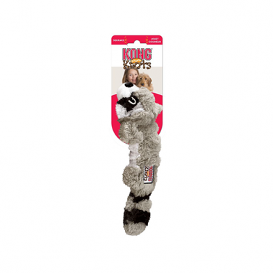 Kong Jouet en Peluche "Scrunch Knots" Raton Laveur Moyen / Grand