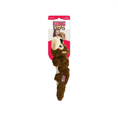 Kong Jouet en Peluche "Scrunch Knots" Écureuil Petit / Moyen