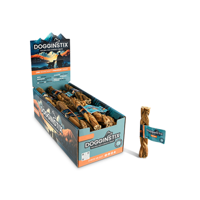 Dogginstix tripes de bœuf tressées naturel pour chiens à mâcher et comme friandises