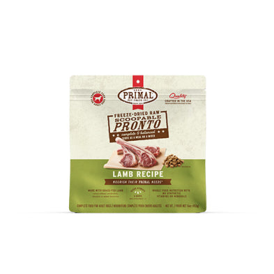 Primal Pronto-En-Bouchées Pour Chien Lyophilisées À L'agneau 16oz
