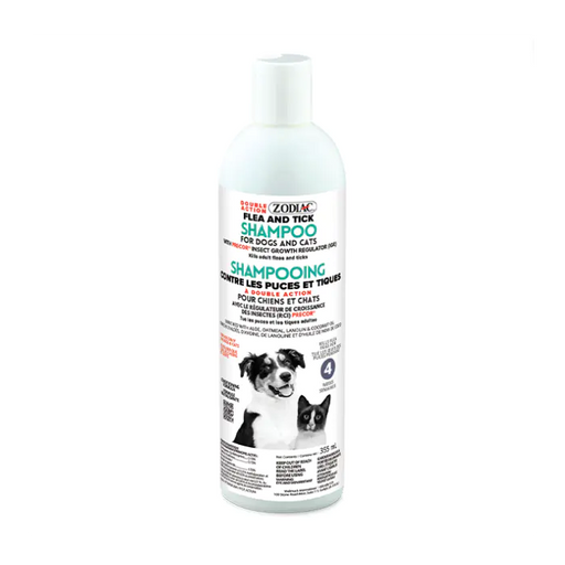 Zodiac w precor shampoing aux puces pour chien chat