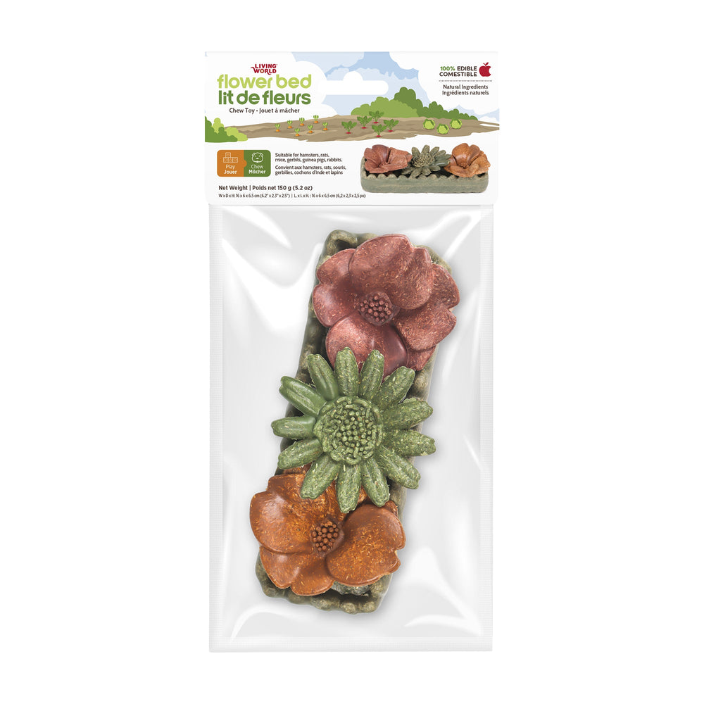 Living World – Jouet à mâcher comestible, Lit de fleurs, multicolore, 150 g - Jouet Rongeur - Living World - Living World – Jouet à mâcher comestible, Lit de fleurs, multicolore, 150 g