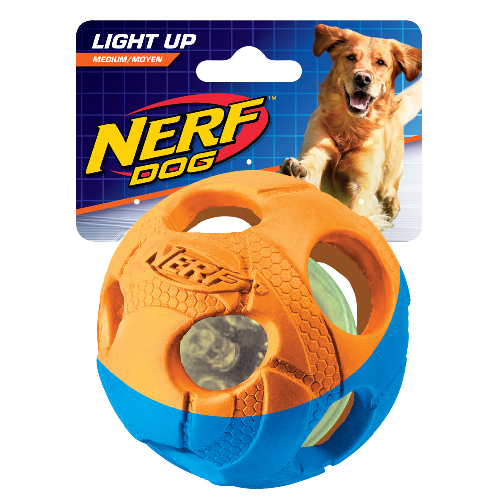 Nerf balle avec lumièere LED pour chiens— animauxbouffe