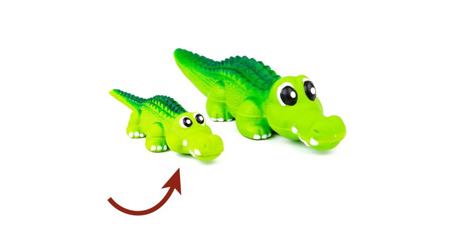 Budz jouet en latex alligator pour chiens
