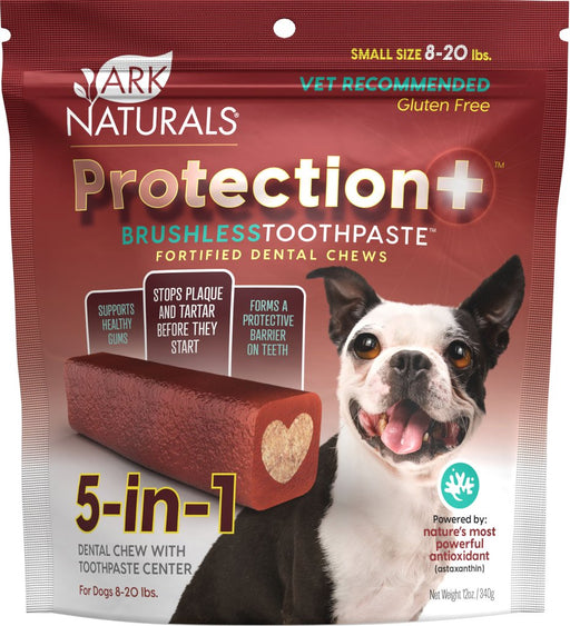 Ark naturals dentifrice dentaire sans brossage pour chien de 8lbs à 20lbs