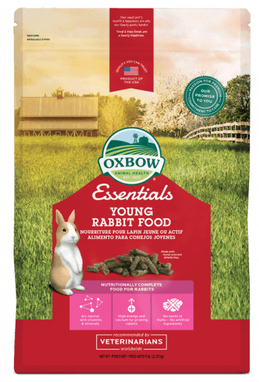 Oxbow essentials nourriture pour jeune lapin