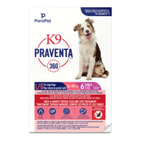K9 Praventa 360 traitement contre les puces et les tiques pour chiens de grande taille, 11 kg à 25 kg