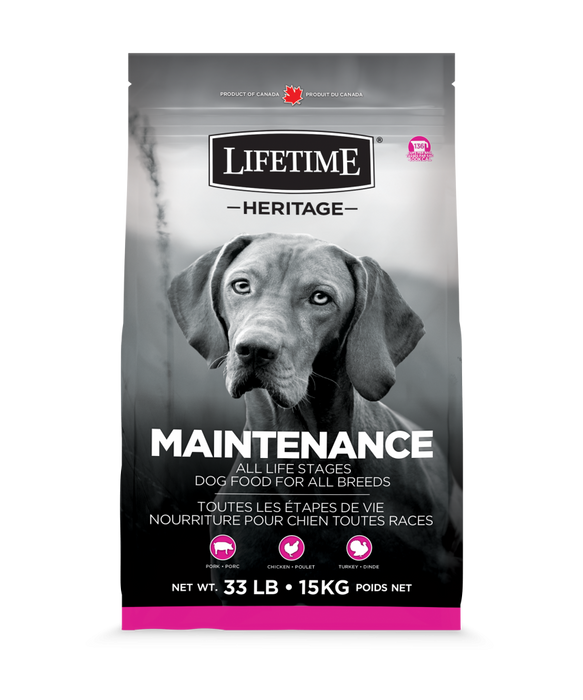 Lifetime maintenance nourriture pour chien