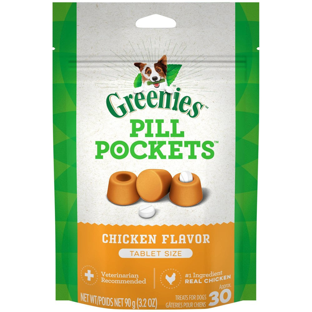 Greenies Gâteries Pill Pockets comprimés pour chien 3.2 oz