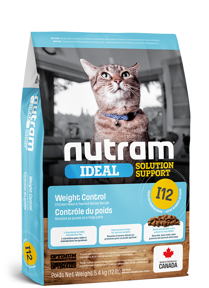 Nutram i12 control de poids nourriture pour chat