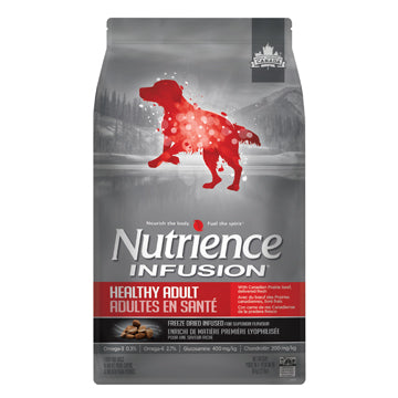 Nutrience Infusion pour chiens adultes en santé, Bœuf, 10 kg (22 lbs)