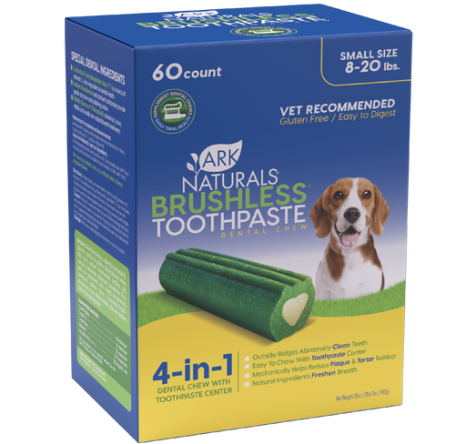 Dentifrices Ark dentaires sans brossage pour chien boite de 60