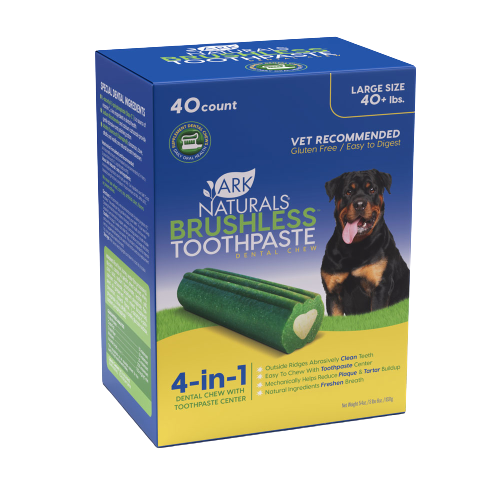 Dentifrices dentaires sans brossage Ark pour chien boite de 40