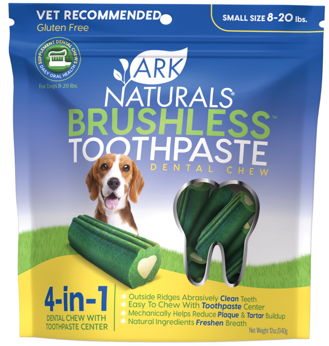 Dentifrices Ark dentaires sans brossage pour chien 8 a 20 lb