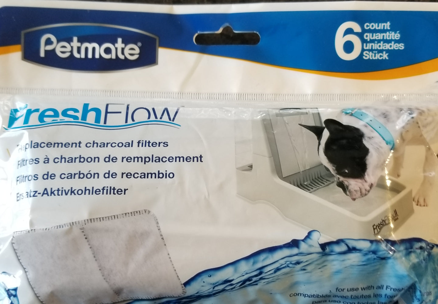 Filtre Fresh flow Petmate paq 6 pour chien chat