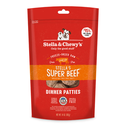 Stella & Chewy's galettes super beef crues lyophilisées nourriture pour chien