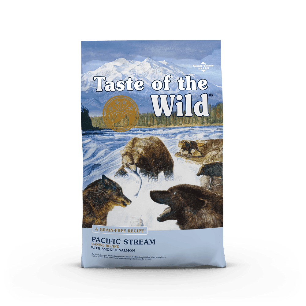 Taste of the wild canine pacific stream avec saumon fumé nourriture pour chien 12.7 kg