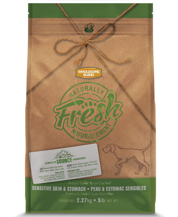 Naturally Fresh peau et d'estomac sensibles à la dinde et au lapin nourriture pour chien