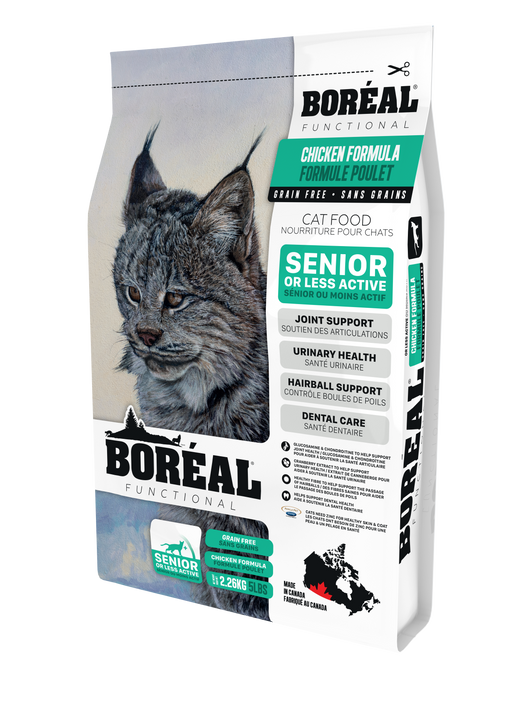 Boréal fonctionnel nourriture pour chat pour soin urinaire sénior ou moins actif
