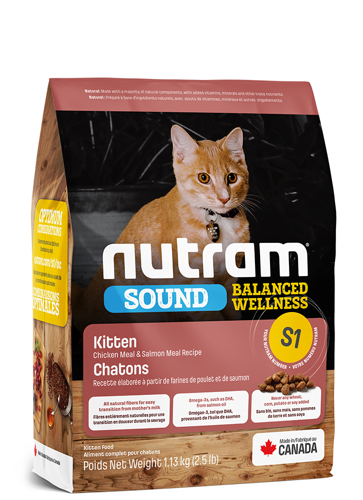 Nutram s1 sound nourriture pour chaton
