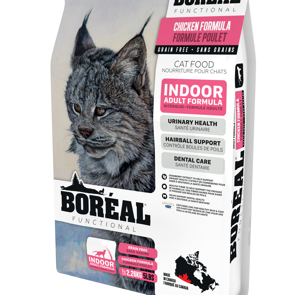 Boréal fonctionnel soin urinaire nourriture pour chat d'intérieur